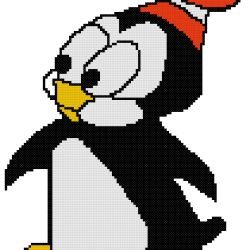 Chilly Willy Counted Cross Stitch Pattern