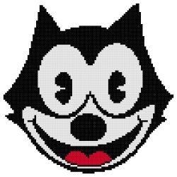 Felix the Cat Counted Cross Stitch Pattern