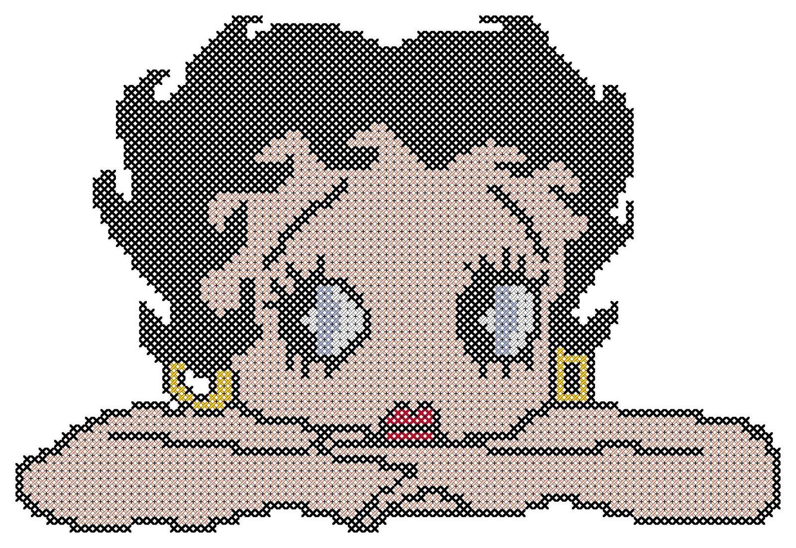 Betty Boop Counted Cross Stitch Pattern - Image 3