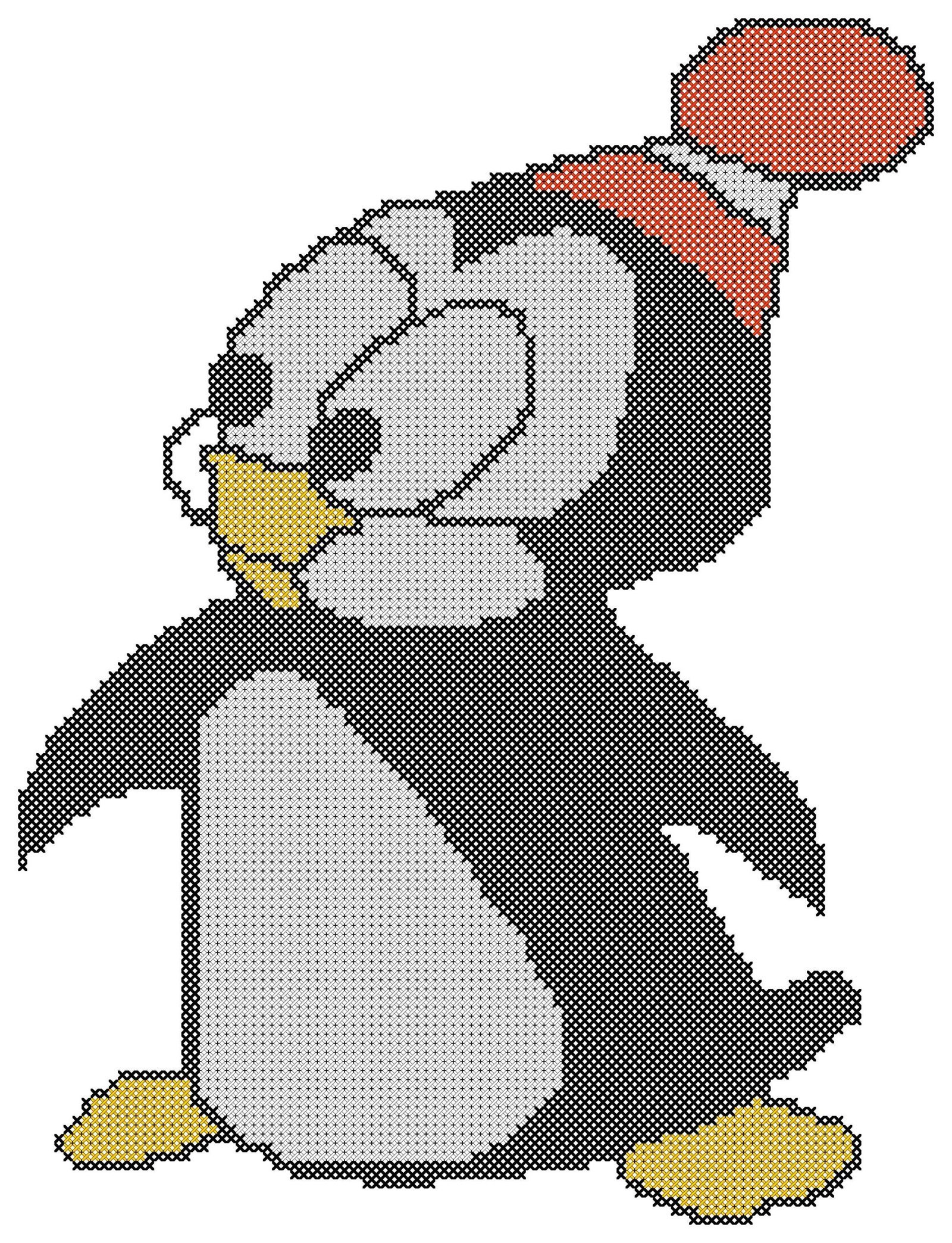 Chilly Willy Counted Cross Stitch Pattern - Image 3