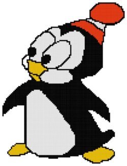 Chilly Willy Counted Cross Stitch Pattern