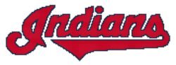 Cleveland Indians Logo Counted Cross Stitch Pattern - Old Logo