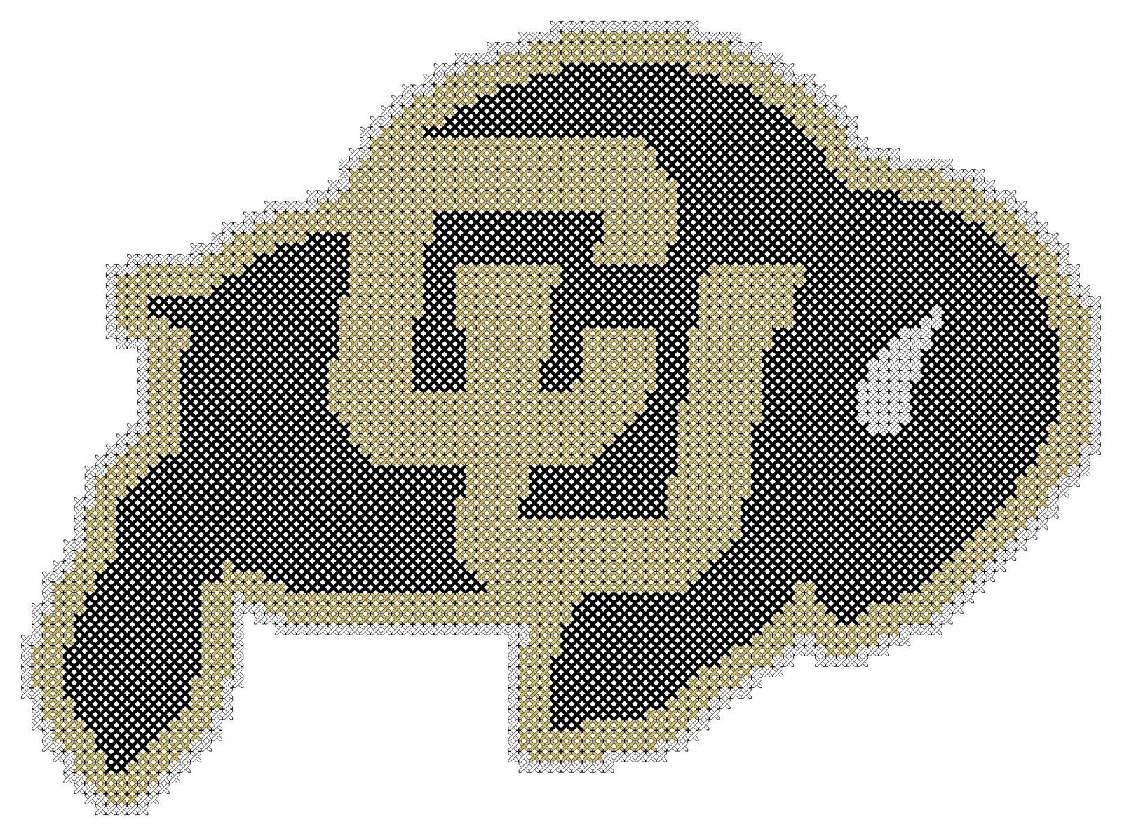 Colorado Buffaloes Logo Counted Cross Stitch Pattern - Image 3