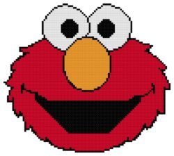Elmo Counted Cross Stitch Pattern