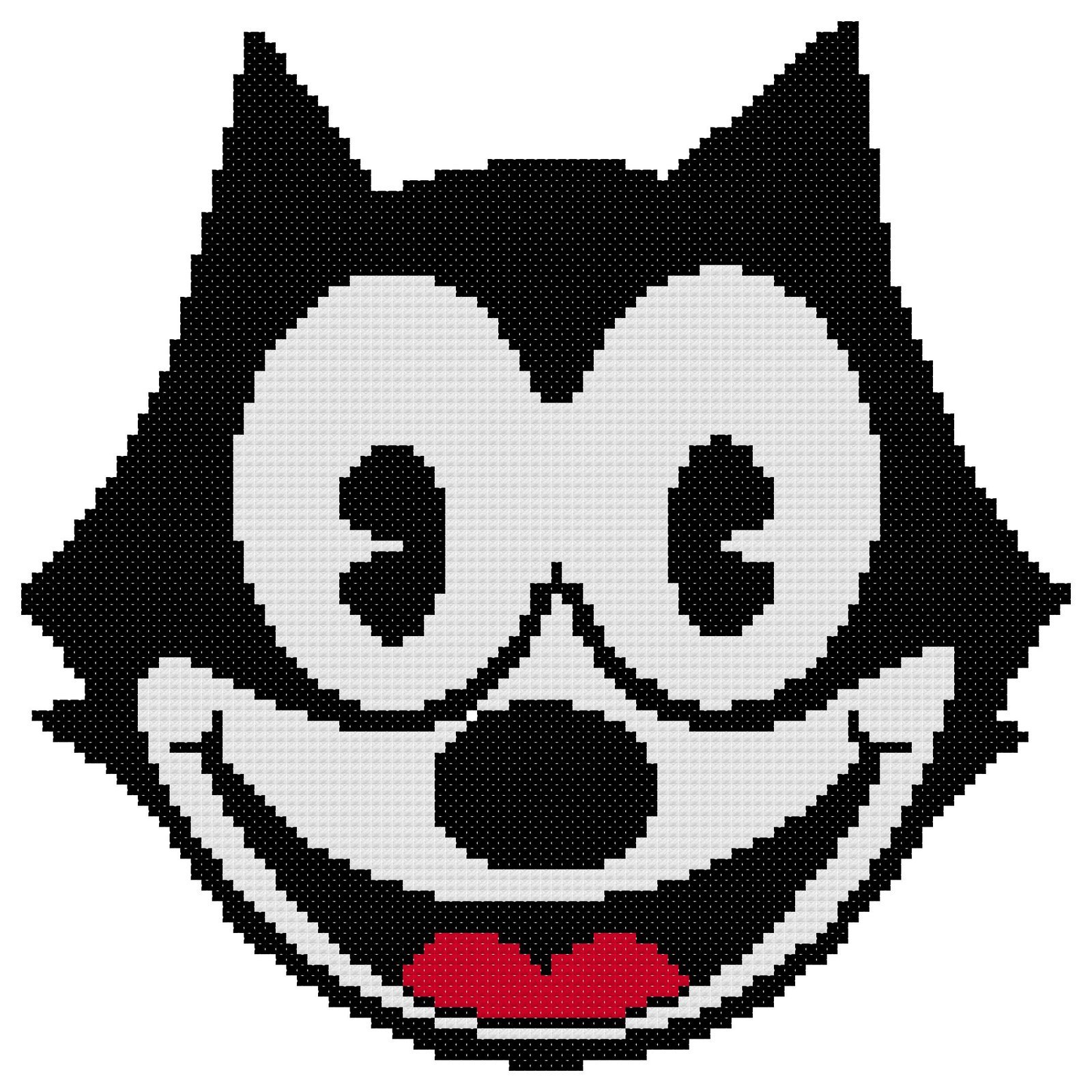 Felix the Cat Counted Cross Stitch Pattern