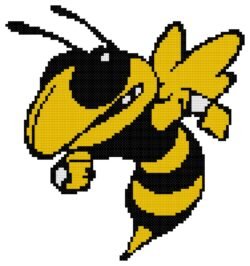 Georgia Tech Mascot Counted Cross Stitch Pattern