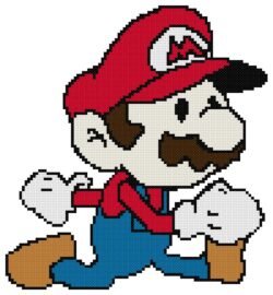 Super Mario Counted Cross Stitch Pattern