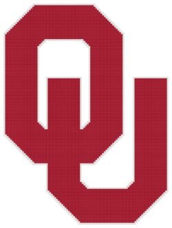 Oklahoma Sooners Logo Counted Cross Stitch Pattern