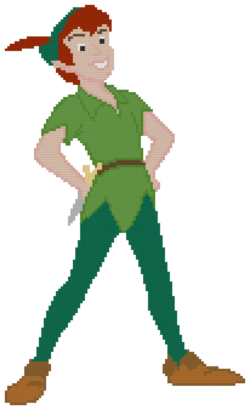 Peter Pan Counted Cross Stitch Pattern