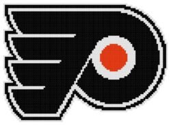 Philadelphia Flyers Logo Counted Cross Stitch Pattern