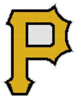 Pittsburgh Pirates Logo Counted Cross Stitch Pattern