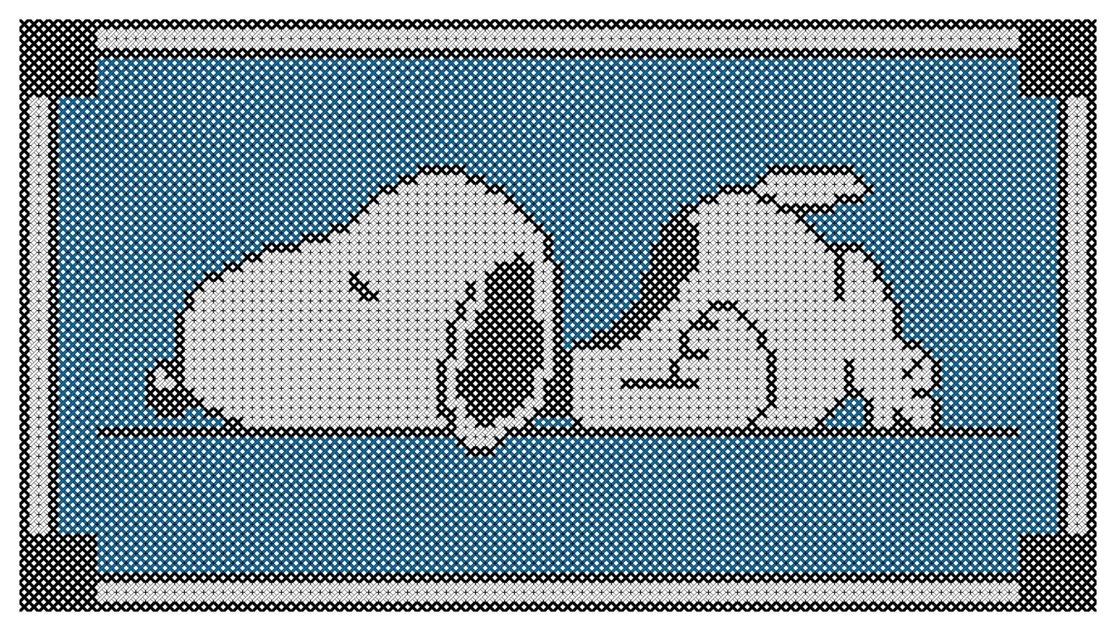 Sleeping Snoopy from Peanuts Counted Cross Stitch Pattern - Image 3