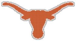 Texas Longhorns Logo Counted Cross Stitch Pattern