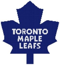Toronto Maple Leafs Logo Counted Cross Stitch Pattern