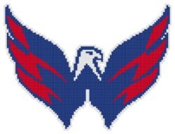 Washington Capitals Logo Counted Cross Stitch Pattern